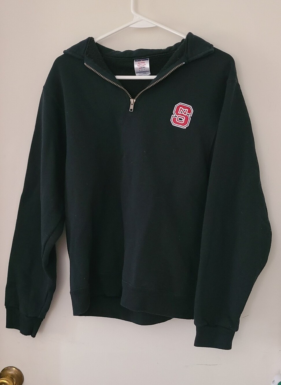 NC State University Wolfpack Black Quarter-Zip Up Small